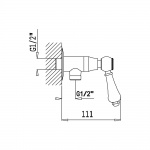Bruma Przyłącze kątowe węża z zaworem 1/2″ 11820001