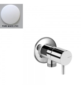 Bruma Przyłącze kątowe węża z zaworem 1/2″ pure white 1252001PW
