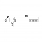  Bruma Quadra Słuchawka prysznicowa chrom 1455105CR