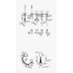 Bruma Royale Bateria wannowa na brzeg wanny z zestawem natryskowym oraz napełnianiem przez przelew Chrom 1924201CR