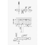 Bruma Royale Bateria wannowo-natryskowa podtynkowa z wylewką i słuchawką Chrom 1921931CR