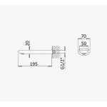 Bruma Spring Wylewka ścienna 195 mm Chrom 1569418CR