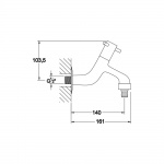 Bruma Tribo Kran ogrodowy chrom 12340011
