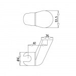 Bruma Uchwyt na Słuchawkę chrom 14558041