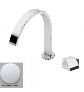 Bruma Utopia Bateria bidetowa 2-otworowa bez korka pure white 1831100PW