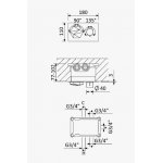 Bruma Utopia Bateria termostatyczna podtynkowa 3-drożna Chrom 1836231CR