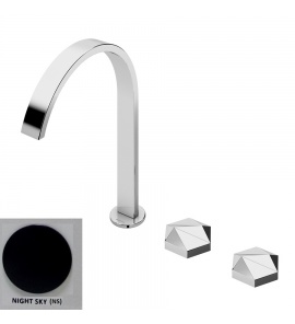 Bruma Utopia Bateria umywalkowa 3-otworowa z korkiem Click-Clack night sky 1832511NS