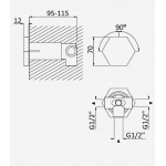 Bruma Utopia Przełącznik podtynkowy chrom 1836003CR