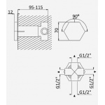 Bruma Utopia Przełącznik podtynkowy chrom 1836103CR