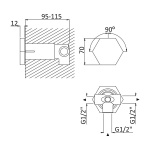 Bruma Utopia Przełącznik podtynkowy pure white 1836003PW