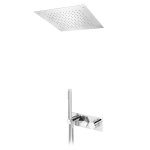 Bruma Utopia Zestaw natryskowy termostatyczny podtynkowy z deszczownicą 380x380 mm sufitową i słuchawką Chrom 1837861CR