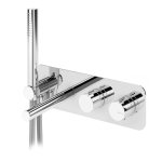 Bruma Venus Bateria wannowo-natryskowa termostatyczna podtynkowa z wylewką i słuchawką prysznicową Chrom 1844601CR