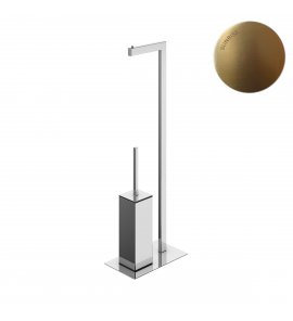 Bruma Wieszak stojący na ręczniki z uchwytami na rolki papieru i szczotką toaletową Sunrise 1510003SR