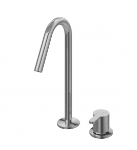 Bruma X-Alpha Bateria umywalkowa 2-otworowa bez korka satin stainless steel 1862201IS