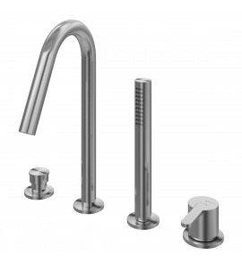 Bruma X-Alpha Bateria wannowa na brzeg wanny satin stainless steel 1869901IS