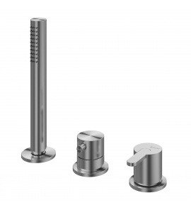 Bruma X-Alpha Bateria wannowo-natryskowa na brzeg wanny satin stainless steel 1865011IS