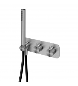 Bruma X-Alpha Bateria wannowo-natryskowa termostatyczna podtynkowa satin stainless steel 1864401IS