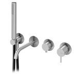 Bruma X-Alpha Bateria wannowo-natryskowa podtynkowa z wylewką Satin stainless steel 1864802IS W MAGAZYNIE!!