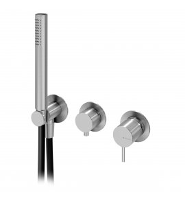 Bruma X-Alpha Bateria wannowo-natryskowa podtynkowa satin stainless steel 1868012IS