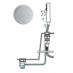 Bruma Zestaw odprowadzający wodę Pure White 1610022PW