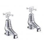 Burlington Bateria umywalkowa 2-otworowa z głowicą ceramiczną Chrom T5-QT