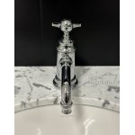    Burlington Bateria umywalkowa jednootworowa z heblem krzyżakiem chrom ARC2012HLCCHR