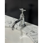    Burlington Bateria umywalkowa jednootworowa z heblem krzyżakiem chrom ARC2012HLCCHR