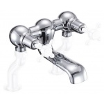 Burlington Bateria wannowa z głowicą ceramiczną chrom T10-QT