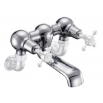 Burlington Bateria wannowa z głowicą ceramiczną chrom T10-QT