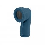 Burlington Bespoke Kolanko ceramiczne odpływowe pion, Alaska Blue C26BLUE