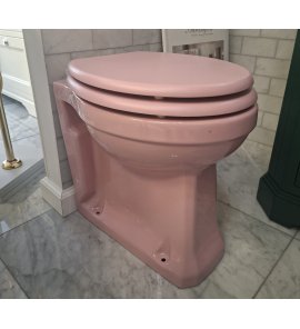      Burlington Bespoke Miska stojąca 47,5x36 z deską wolnoopadającą Confetti Pink P14PINK+S54CHR WYPRZEDAŻ EKSPOZYCJI!!