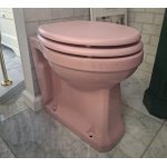      Burlington Bespoke Miska stojąca 47,5x36 z deską wolnoopadającą Confetti Pink P14PINK+S54CHR WYPRZEDAŻ EKSPOZYCJI!!