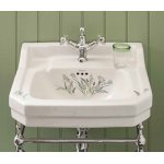 Burlington Bespoke Umywalka ścienna 56x47 cm 3-otworowa, Country Meadow B43THMEAD