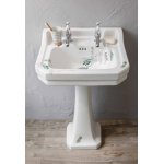 Burlington Bespoke Umywalka ścienna 61x50,5 cm 2-otworowa, Spring Forest B52THFORE