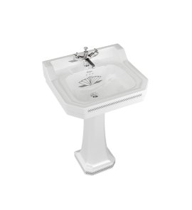 Burlington Bespoke Umywalka ścienna 61x50,5 cm 3-otworowa, Charleston B53THCHAR