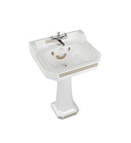 Burlington Bespoke Umywalka ścienna 61x50,5 cm 3-otworowa, Vienna B53THVIEN