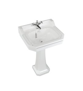 Burlington Bespoke Umywalka ścienna 61x50,5 cm 3-otworowa, New York B53THNYC