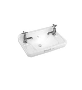 Burlington Bespoke Umywalka ścienna 51,5 cm 2-otworowa, Modern B82THMOD