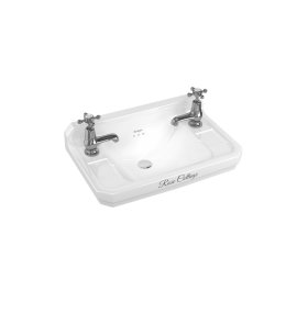 Burlington Bespoke Umywalka ścienna 51,5 cm 2-otworowa, Script B82THSCR