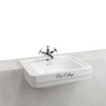 Burlington Bespoke Umywalka półwpuszczana w blat 57,5x47,2 cm Script B121THSCR