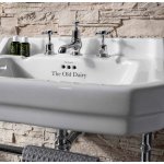 Burlington Bespoke Umywalka ścienna 56x47 cm 2-otworowa, Traditional B42THTRA