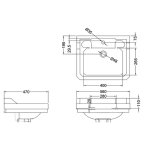 Burlington Bespoke Umywalka 56x47 Spring Forest B41THFORE