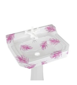 Burlington Bespoke Umywalka 61x50,5 Botanical Pink B51THBOTA