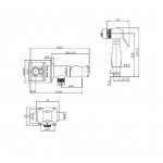 Burlington Bidetka retro z mieszaczem i słuchawką Biały/Chrom V63-B W MAGAZYNIE!!