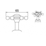  Burlington Birkenhead Pokrętła do baterii (para) chrom T3 W MAGAZYNIE!!