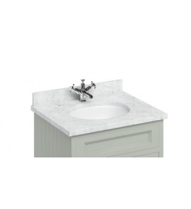 Burlington Minerva Blat z umywalką podblatową 745 mm Carrara BC66