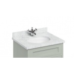 Burlington Minerva Blat z umywalką podblatową 745 mm Carrara BC66
