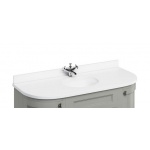 Burlington Minerva Blat z umywalką podblatową 1420 mm Biały BW13