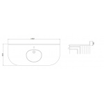 Burlington Minerva Blat z umywalką podblatową 1420 mm Carrara BC13