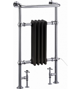 Burlington Bloomsbury Grzejnik wodny chrom/czarny R2CHRBLA